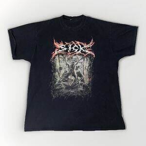 Sick Metal Band T-Shirt Black XL 22x27 Permeated Records